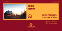 Cabin Rental Rates Twitter post Image Preview