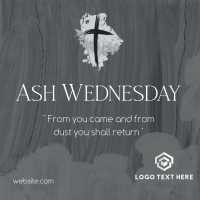 Ash Wednesday Celebration Linkedin Post Design