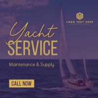 Yacht Maintenance Service Instagram Post Design