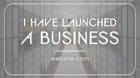Minimalist Business Launch Facebook Event Cover Design