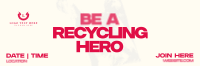 Trendy Recycling Drive Twitter Header Preview