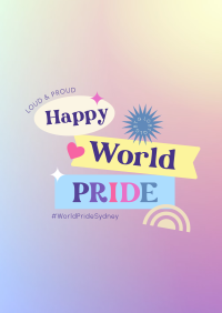 Gradient World Pride Poster Image Preview