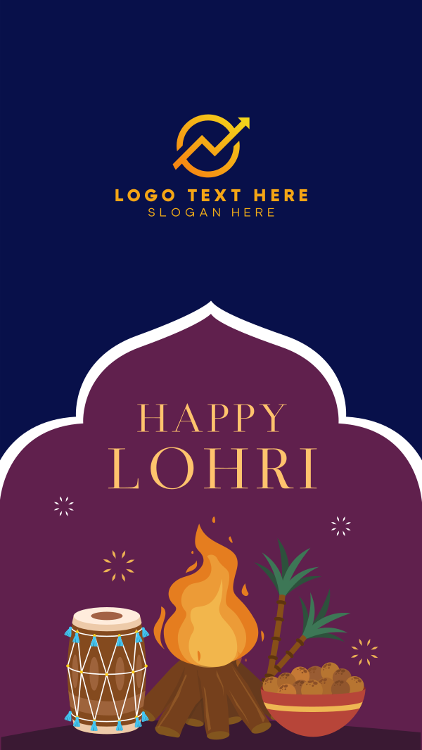 Magical Lohri Instagram Story Design Image Preview