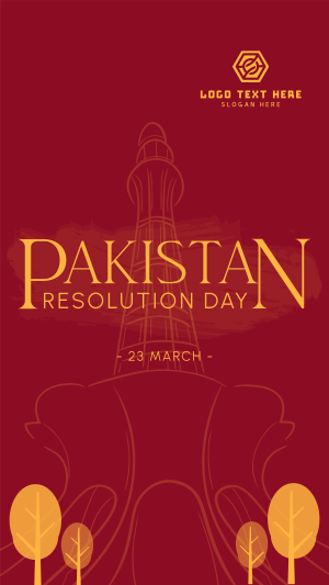 Pakistan Day Landmark Facebook story Image Preview