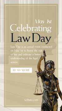 Lady Justice Law Day Instagram Story Design