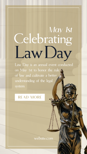 Lady Justice Law Day Instagram story Image Preview