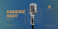Karaoke Night Gradient Twitter post Image Preview