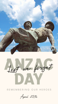 Anzac Day Soldiers Instagram story Image Preview