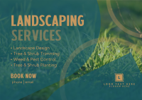 Professional Landscaping Postcard Image Preview