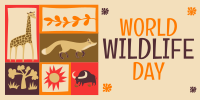 Paper Cutout World Wildlife Day Twitter post Image Preview