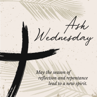 Bible Verse Ash Wednesday Instagram Post | BrandCrowd Instagram Post Maker