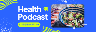 Health Podcast Twitter header (cover) Image Preview