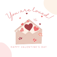 Valentine Envelope Instagram Post Design