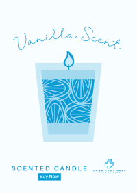 Illustrated Scented Candle Flyer Design