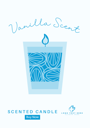 Illustrated Scented Candle Flyer Image Preview