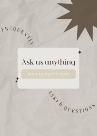 Ask anything Poster Design