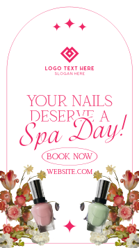 Floral Nail Services TikTok video Image Preview