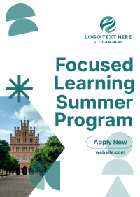 Summer Learning Shapes Flyer Preview