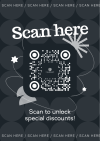 Quirky QR Discount Poster Preview