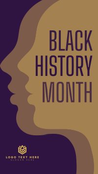 Black History Movement YouTube Short Design