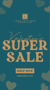 Valentine Hearts Special Sale Facebook Story Design