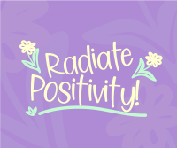 Radiate Positivity Facebook Post Design