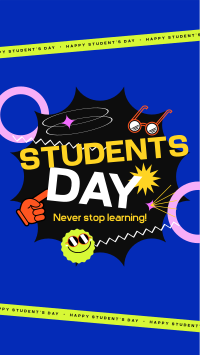 Students Day Greeting Facebook Story Design