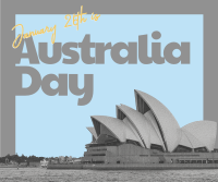 Newspaper Australia Day Facebook Post Design