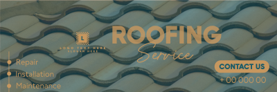 Modern Roofing Twitter header (cover) Image Preview