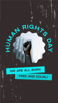 Human Rights Protest Facebook Story Design