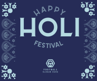 Holi Fest Facebook Post Design