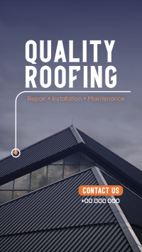 Quality Roofing Instagram reel Image Preview