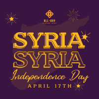 Syria Independence Day Instagram Post Image Preview