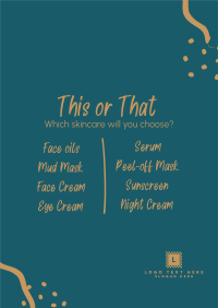 This or That Skincare Poster Image Preview