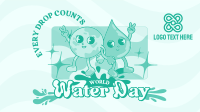 Cartoon Water Day Animation Image Preview