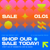 Geometric Gradient Weekend Sale Instagram post Image Preview