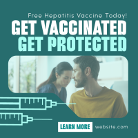 Simple Hepatitis Vaccine Awareness Instagram post Image Preview
