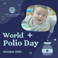 Polio Vaccination Instagram Post Design