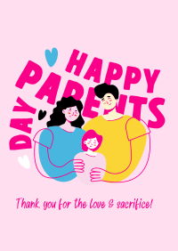 Love Your Parents Poster Design
