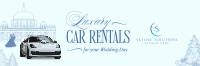 Luxury Wedding Car Rental Twitter Header Image Preview