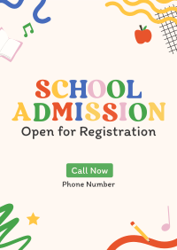 Fun Kids School Admission Flyer Image Preview