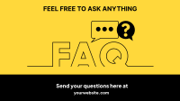 FAQs Outline Facebook Event Cover Design
