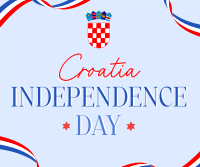 Croatia's Day To Be Free Facebook Post Design