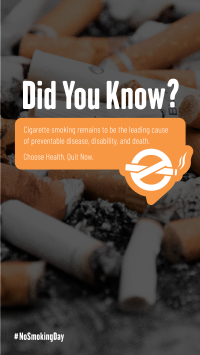 Smoking Facts Instagram Story Design