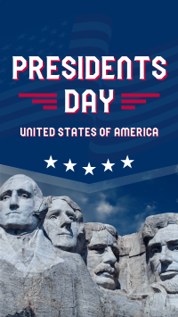 Presidents Day of USA Instagram Story Design