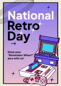 Unique Retro Day  Poster Design