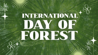 Modern Quirky Day of Forest Facebook Event Cover Design