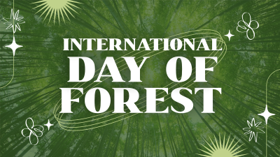 Modern Quirky Day of Forest Facebook event cover Image Preview