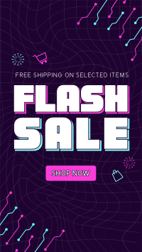 Techno Flash Sale Deals Instagram Story Design