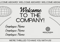 Minimal Clean Welcome Postcard Image Preview